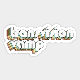 Transvision Vamp / Rainbow Vintage Sticker